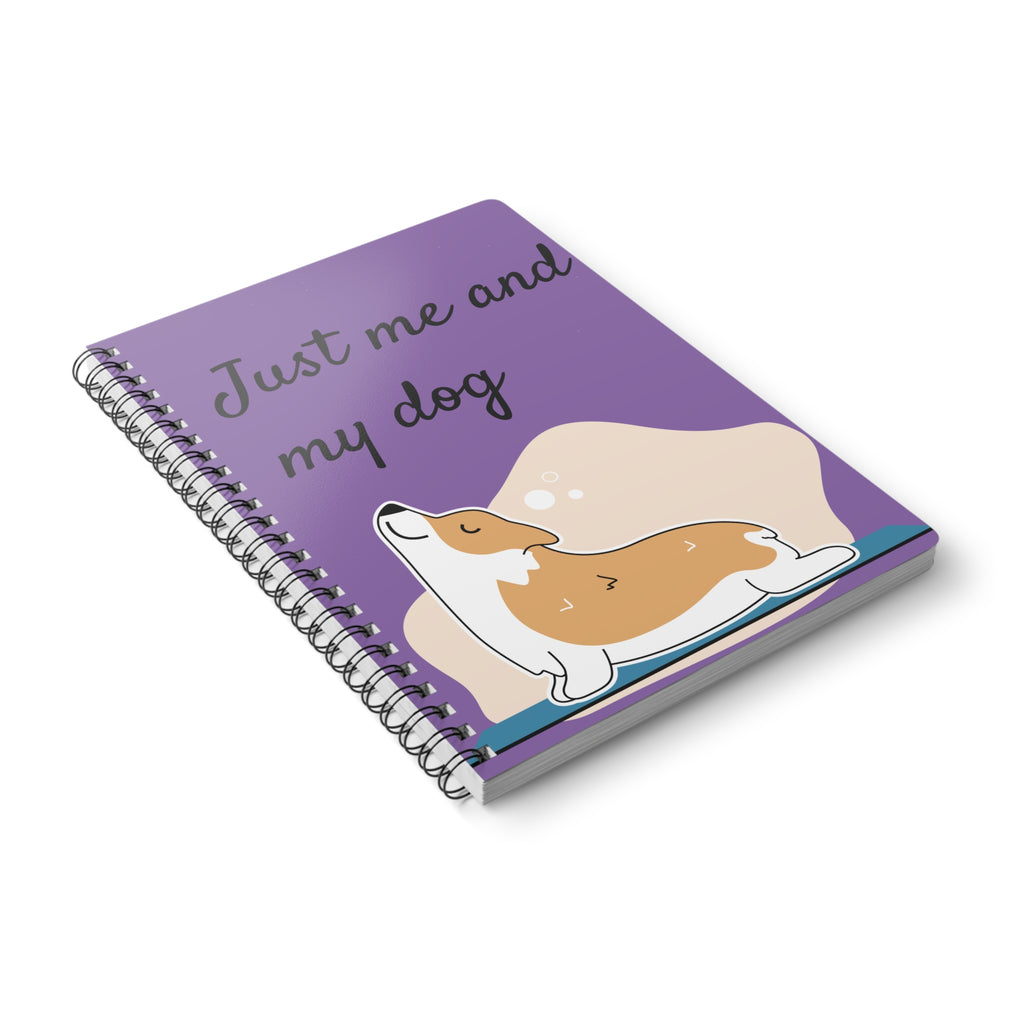 Just Me and My Dog- Cute dog lovers notebook