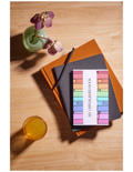 A5 Wirobound Notebook — "My Unpublished Book" Rainbow Bookshelf Journal