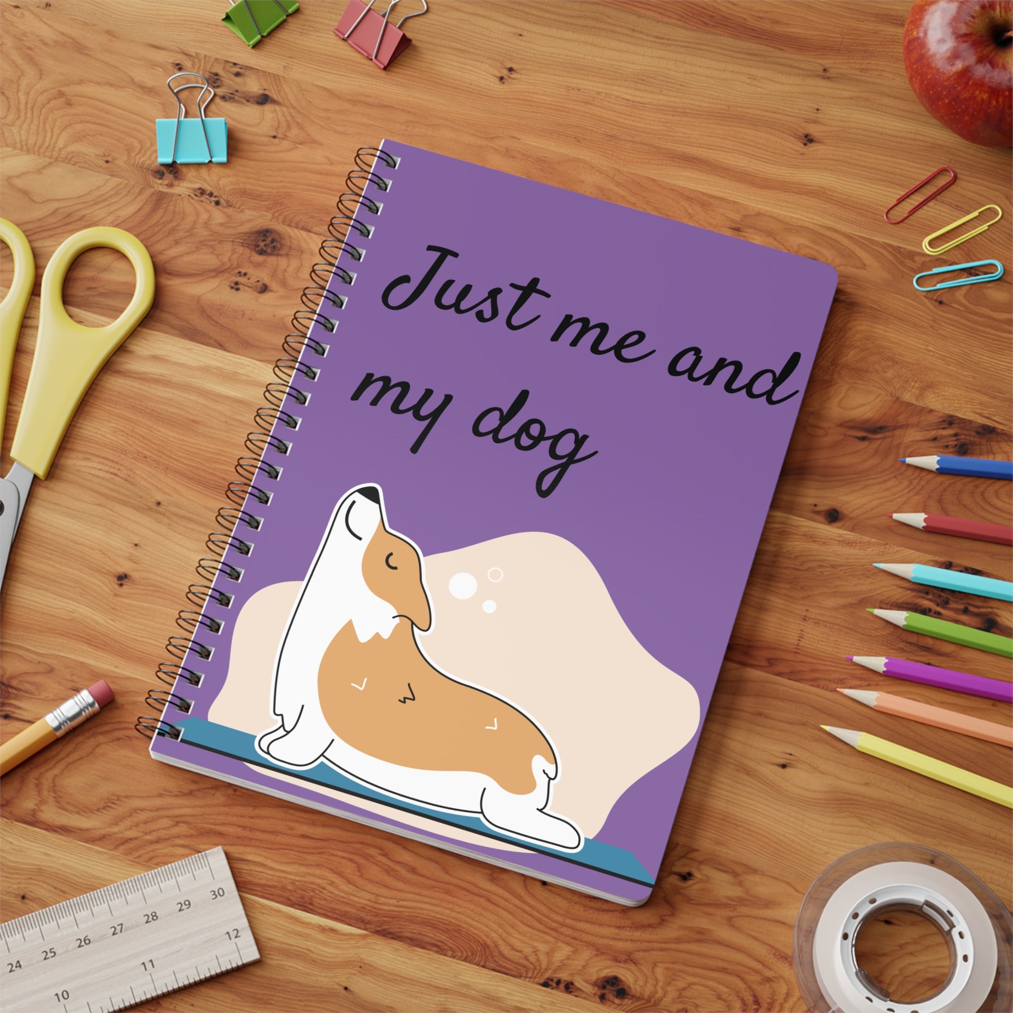Just Me and My Dog- Cute dog lovers notebook